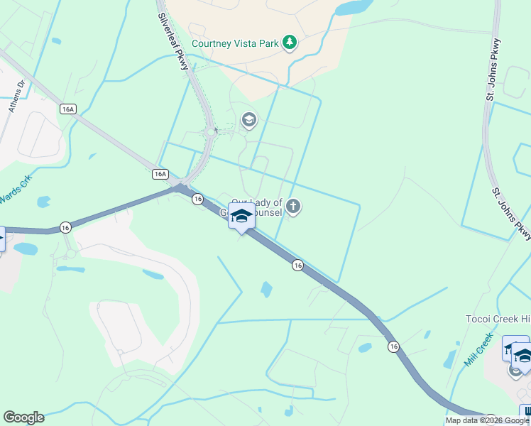 map of restaurants, bars, coffee shops, grocery stores, and more near 414 Cherry Elm Drive in St. Augustine