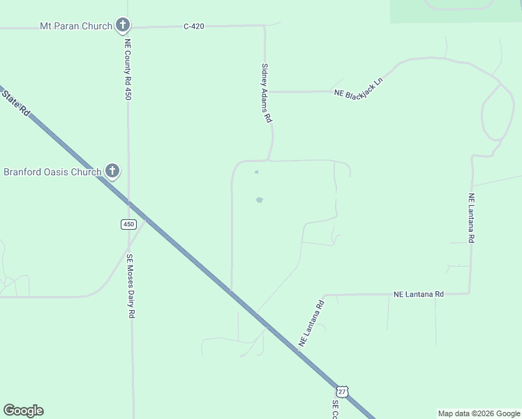map of restaurants, bars, coffee shops, grocery stores, and more near 374 Northeast Magnolia Road in Branford