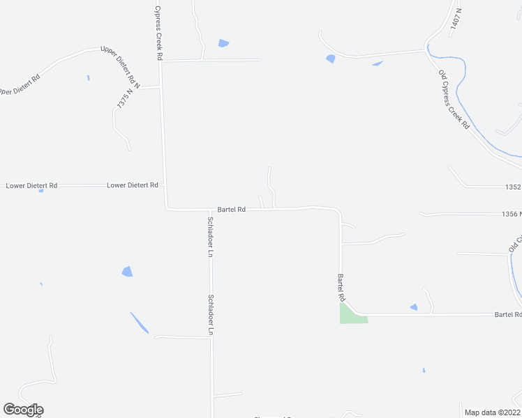 map of restaurants, bars, coffee shops, grocery stores, and more near 413 Bartel Road in Comfort