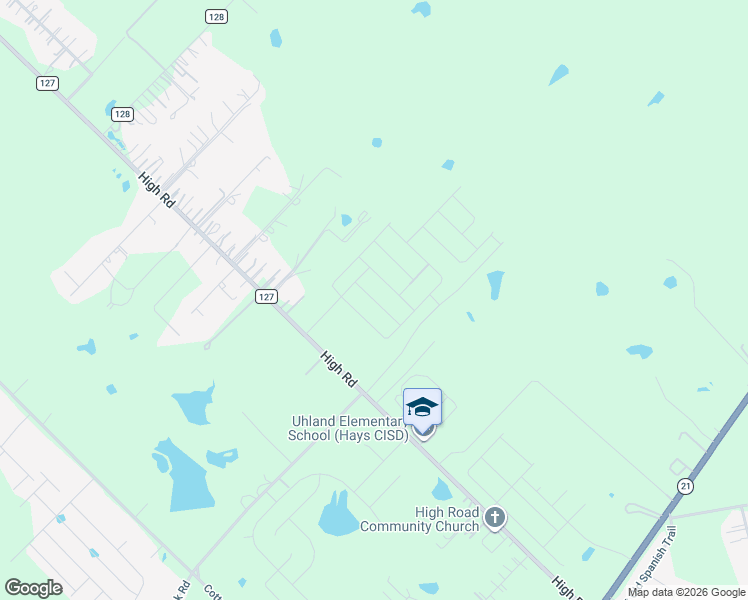map of restaurants, bars, coffee shops, grocery stores, and more near 2193-2299 County Road 127 in Uhland