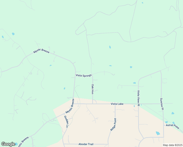 map of restaurants, bars, coffee shops, grocery stores, and more near 1110 Mystic Breeze in Spring Branch
