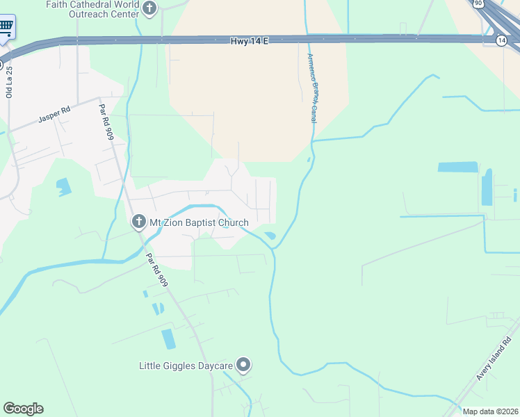 map of restaurants, bars, coffee shops, grocery stores, and more near 1145-1201 Armenco Road in New Iberia