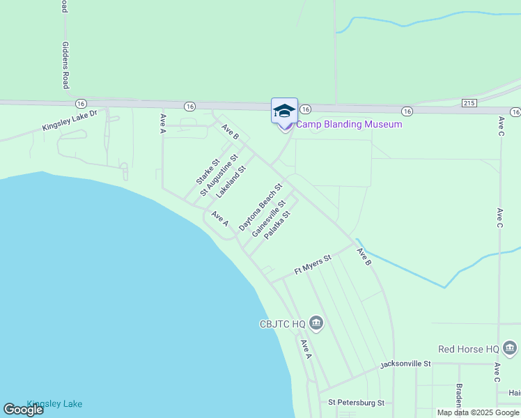map of restaurants, bars, coffee shops, grocery stores, and more near 5629 State Road 16 in Starke