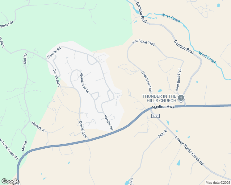 map of restaurants, bars, coffee shops, grocery stores, and more near 108 Kings Court in Kerrville