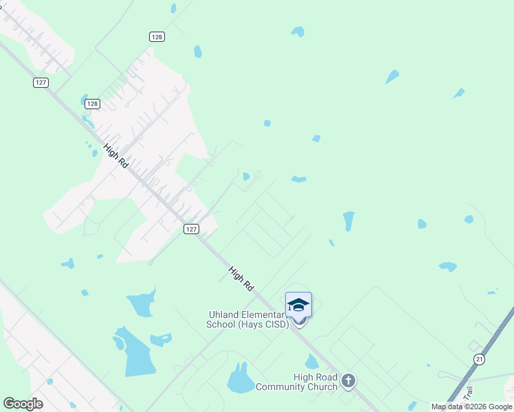 map of restaurants, bars, coffee shops, grocery stores, and more near 2193-2299 County Road 127 in Uhland