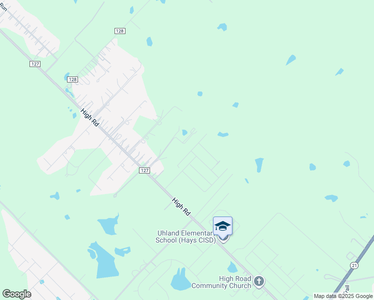 map of restaurants, bars, coffee shops, grocery stores, and more near 2115 High Road in Kyle