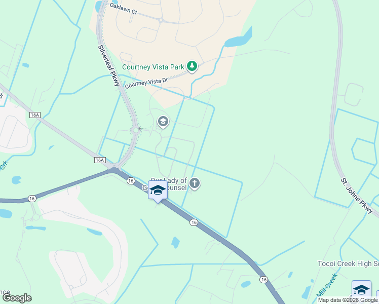 map of restaurants, bars, coffee shops, grocery stores, and more near 5950 State Highway 16 in St Augustine