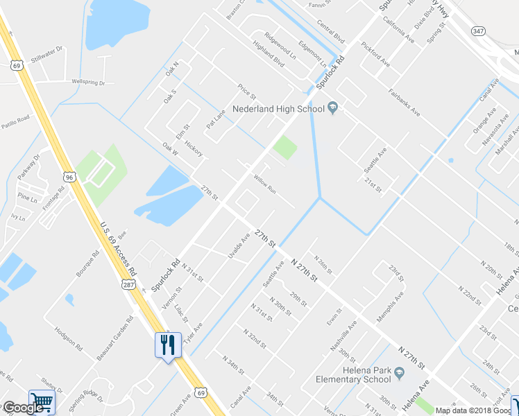 map of restaurants, bars, coffee shops, grocery stores, and more near 2260 South Bourque Drive in Nederland