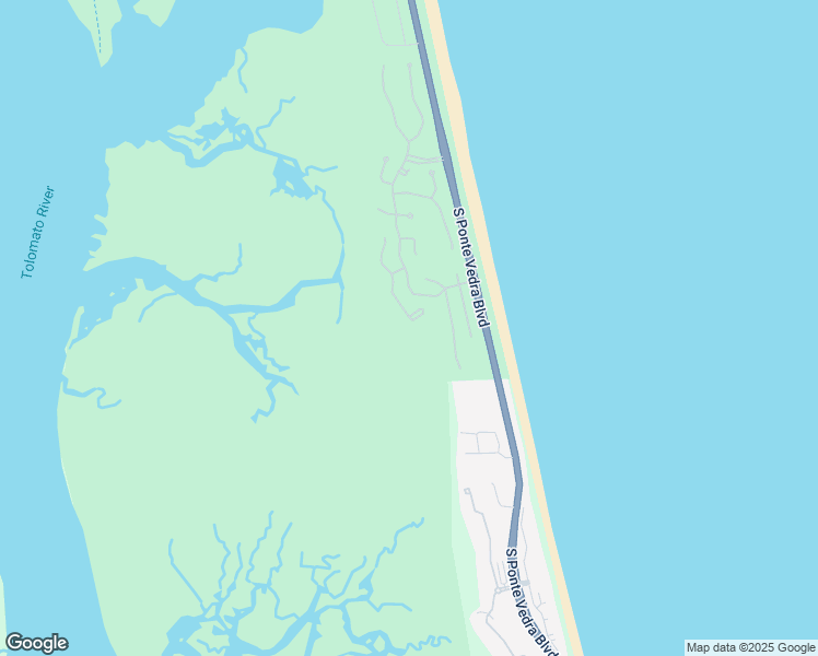 map of restaurants, bars, coffee shops, grocery stores, and more near 1141 South Marsh Wind Way in Ponte Vedra Beach