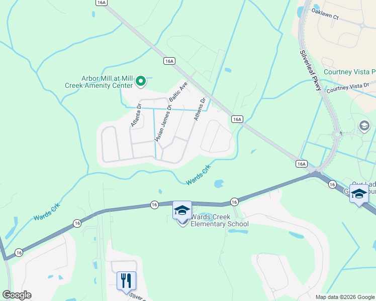 map of restaurants, bars, coffee shops, grocery stores, and more near 313 Windwalker Drive in St. Augustine
