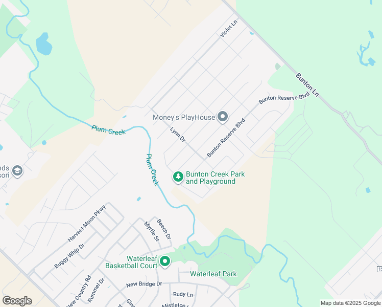 map of restaurants, bars, coffee shops, grocery stores, and more near 1616 Amy Drive in Kyle