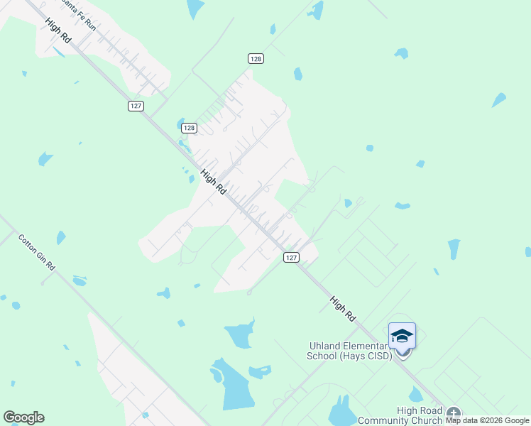 map of restaurants, bars, coffee shops, grocery stores, and more near 1905 High Road in Kyle