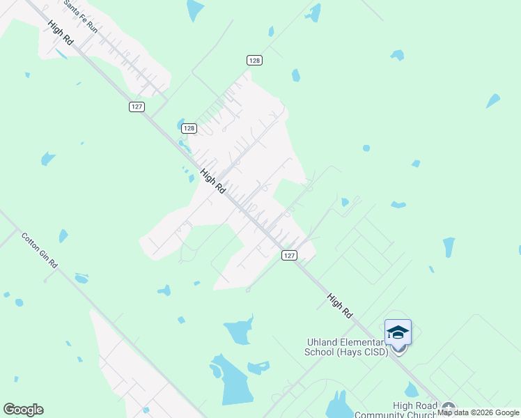 map of restaurants, bars, coffee shops, grocery stores, and more near 1905 High Road in Kyle