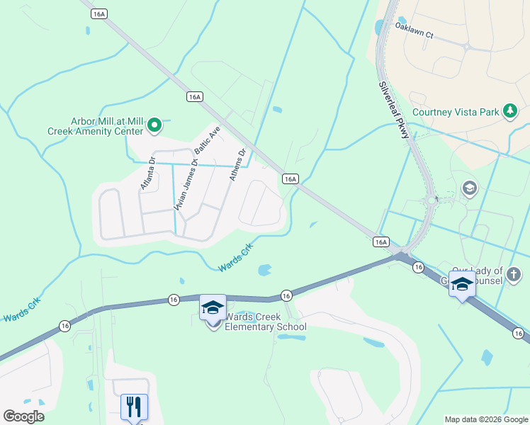 map of restaurants, bars, coffee shops, grocery stores, and more near 6405 Florida 16A in St. Augustine
