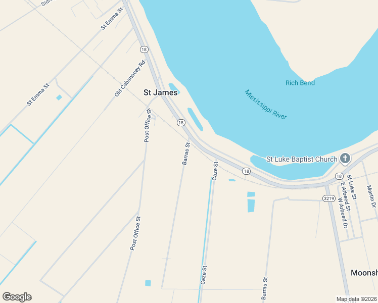 map of restaurants, bars, coffee shops, grocery stores, and more near 5129 Barras Street in Saint James