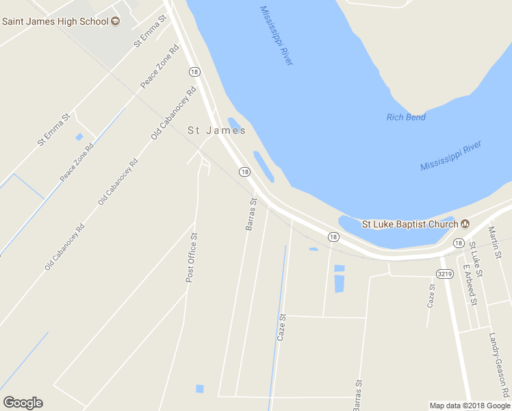 map of restaurants, bars, coffee shops, grocery stores, and more near 5129 Barras Street in Saint James