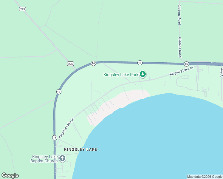 map of restaurants, bars, coffee shops, grocery stores, and more near 6166 Kingsley Lake Drive in Starke