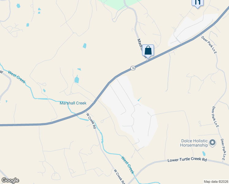 map of restaurants, bars, coffee shops, grocery stores, and more near 101 Spring Meadow in Kerrville