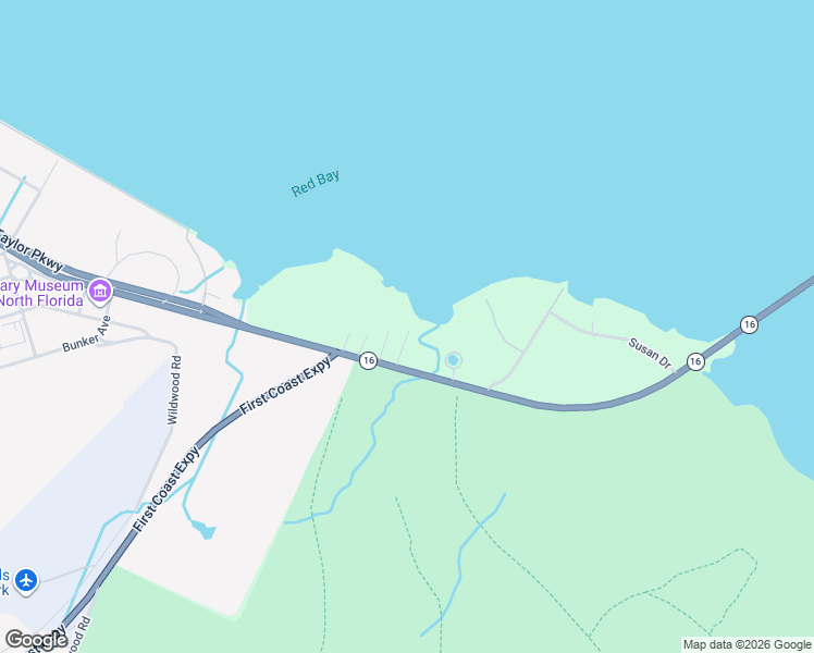 map of restaurants, bars, coffee shops, grocery stores, and more near 3971 Thomas Road in Green Cove Springs