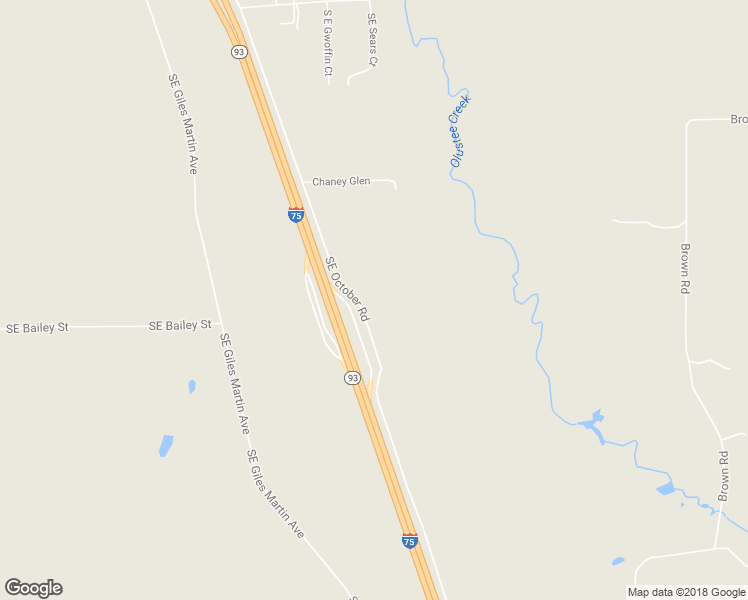 map of restaurants, bars, coffee shops, grocery stores, and more near 2153 Southeast October Road in Lake City