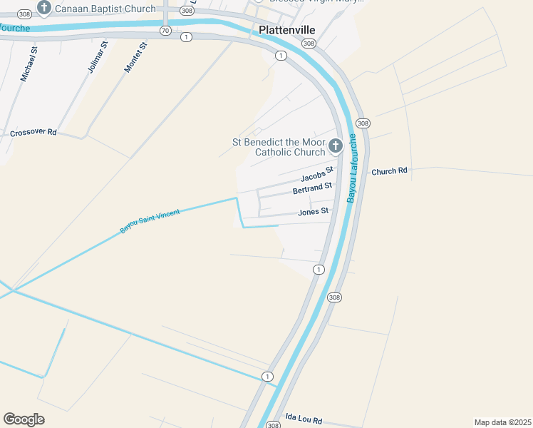 map of restaurants, bars, coffee shops, grocery stores, and more near 140 Matthew Street in Napoleonville