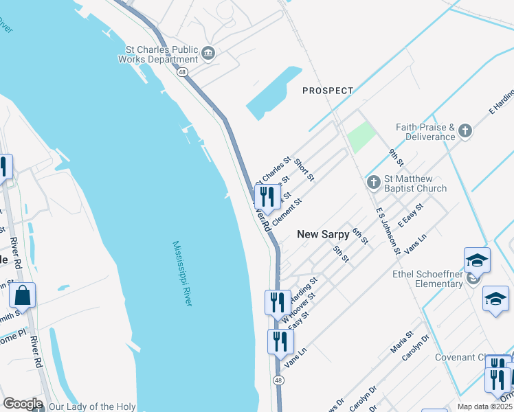 map of restaurants, bars, coffee shops, grocery stores, and more near in Norco