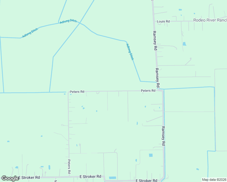 map of restaurants, bars, coffee shops, grocery stores, and more near 2240 Peters Road in Crosby