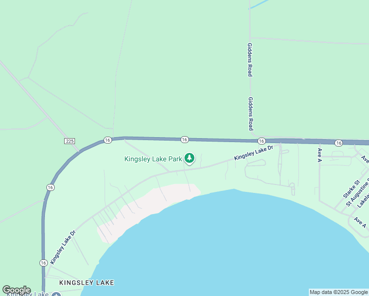 map of restaurants, bars, coffee shops, grocery stores, and more near 5875 Florida 16 in Starke