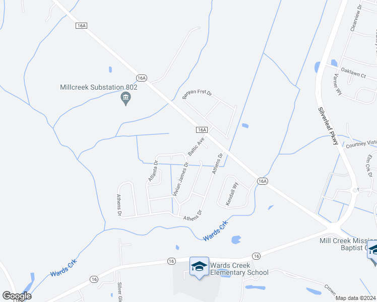 map of restaurants, bars, coffee shops, grocery stores, and more near 132 Baltic Avenue in Saint Augustine