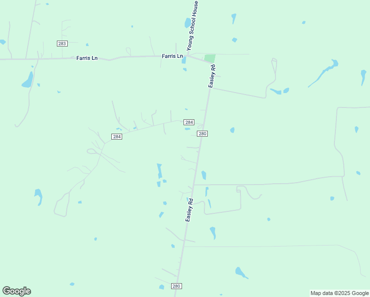 map of restaurants, bars, coffee shops, grocery stores, and more near 202 Easley Road in Smithville