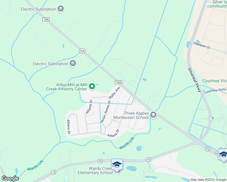 map of restaurants, bars, coffee shops, grocery stores, and more near 92 Baltic Avenue in St. Augustine