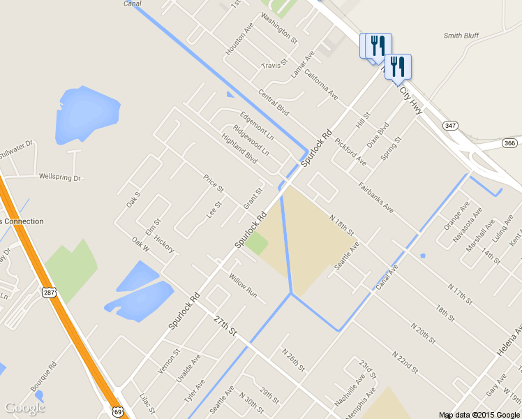 map of restaurants, bars, coffee shops, grocery stores, and more near 2016 Spurlock Road in Nederland