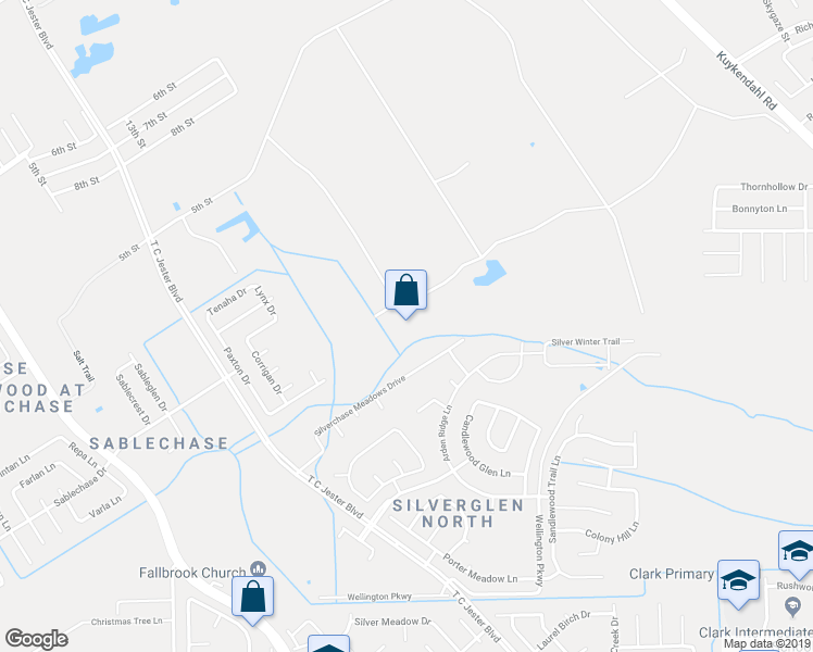 map of restaurants, bars, coffee shops, grocery stores, and more near in Houston