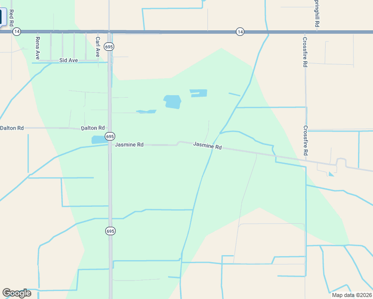map of restaurants, bars, coffee shops, grocery stores, and more near 14808 Jasmine Road in Kaplan