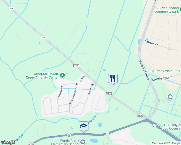 map of restaurants, bars, coffee shops, grocery stores, and more near 6586-6682 Florida 16A in St. Augustine