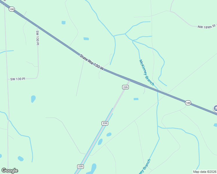 map of restaurants, bars, coffee shops, grocery stores, and more near 20410 County Road 235 in Lake Butler