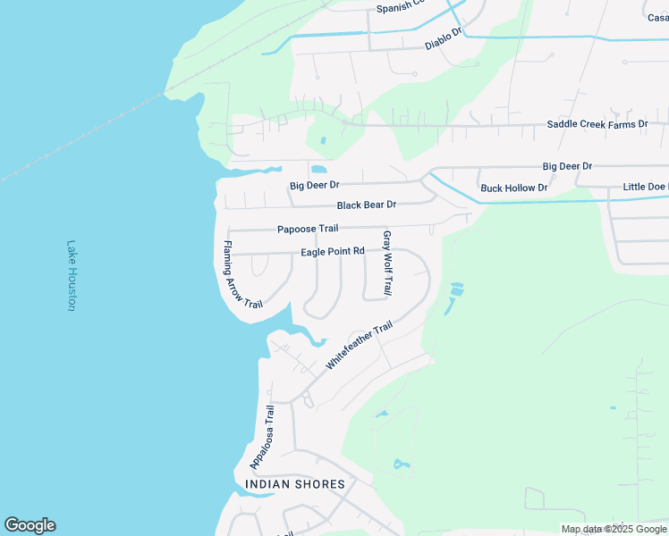 map of restaurants, bars, coffee shops, grocery stores, and more near 21015 Lost Pine Trail in Crosby