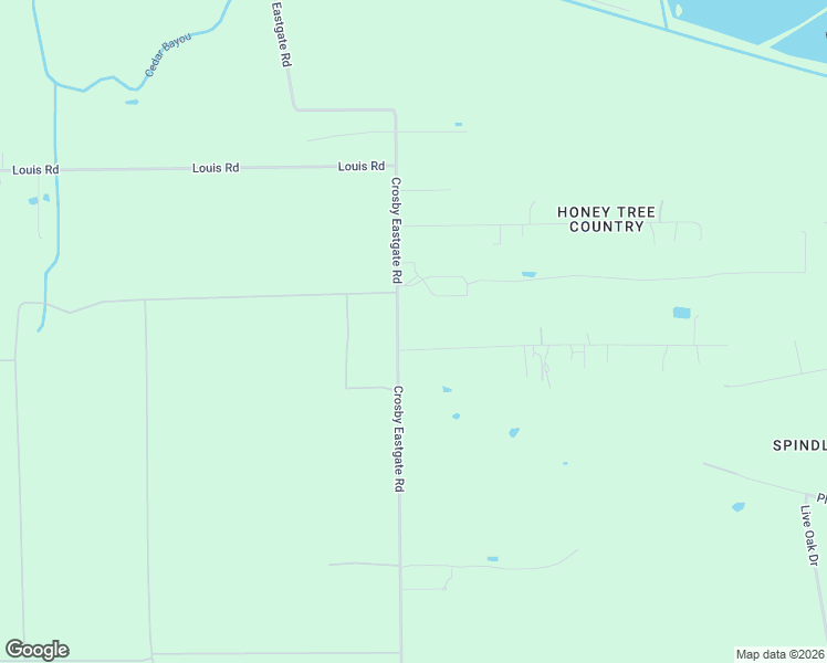 map of restaurants, bars, coffee shops, grocery stores, and more near 2108 Lakeside Drive in Crosby