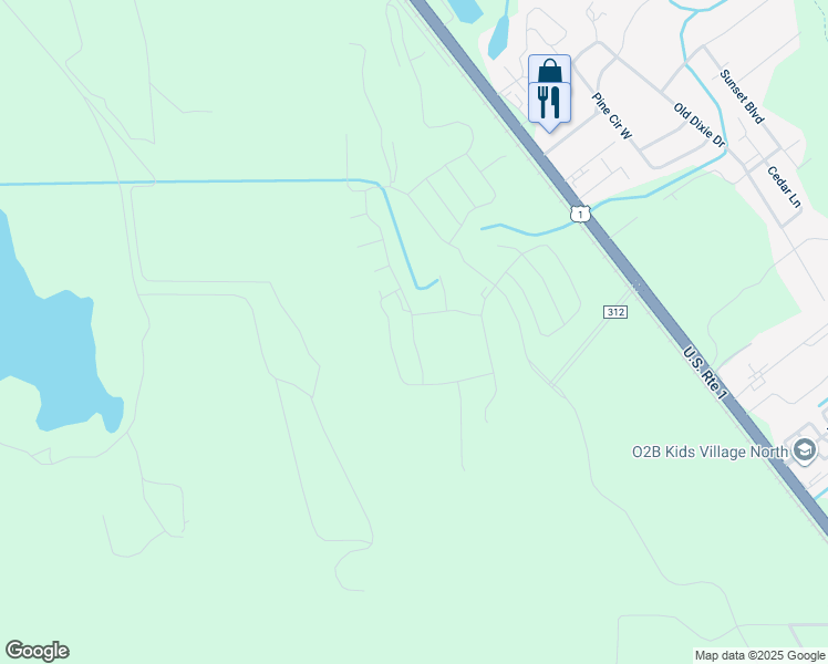map of restaurants, bars, coffee shops, grocery stores, and more near 6255-6355 Dixie Highway in St. Augustine