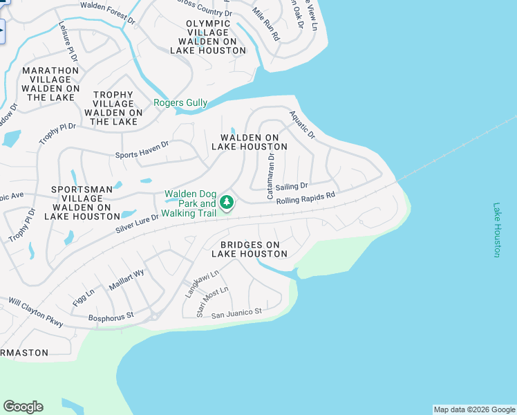 map of restaurants, bars, coffee shops, grocery stores, and more near 8807 Rolling Rapids Road in Humble