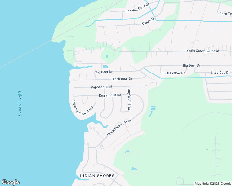 map of restaurants, bars, coffee shops, grocery stores, and more near 2023 Papoose Trail in Crosby