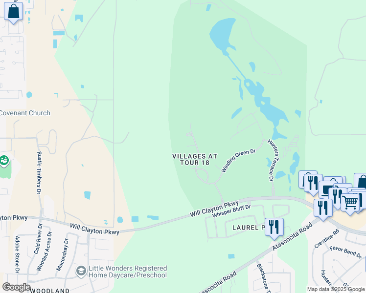 map of restaurants, bars, coffee shops, grocery stores, and more near 10203 Broken Trace Court in Humble