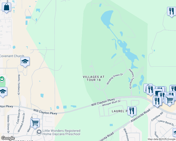 map of restaurants, bars, coffee shops, grocery stores, and more near 10207 Broken Trace Court in Humble
