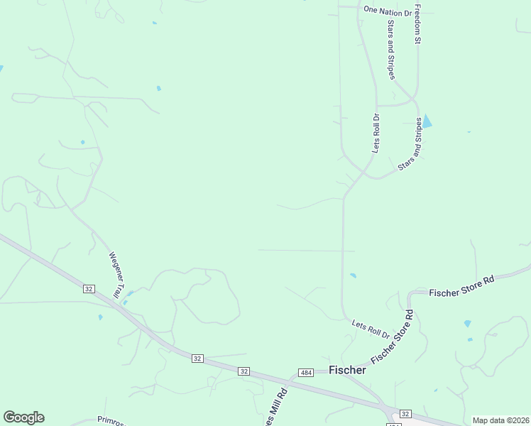 map of restaurants, bars, coffee shops, grocery stores, and more near 125 Liberty Bell Lane in Fischer