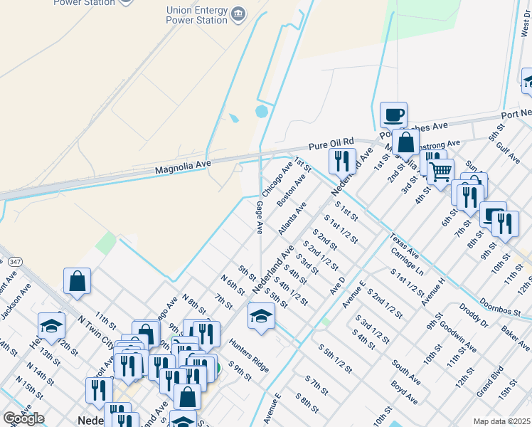 map of restaurants, bars, coffee shops, grocery stores, and more near 240 Boston Ave in Nederland