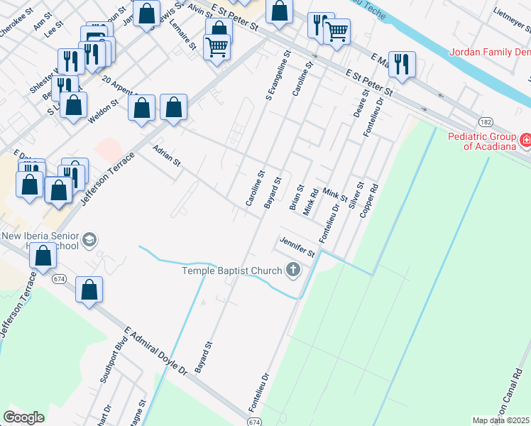 Bayard Street, New Iberia LA Walk Score