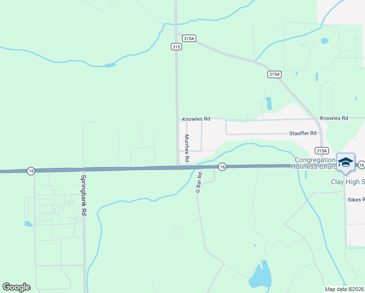 map of restaurants, bars, coffee shops, grocery stores, and more near 2340 Washington Avenue in Green Cove Springs