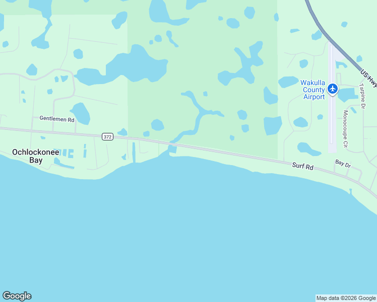 map of restaurants, bars, coffee shops, grocery stores, and more near 2289 Surf Road in Panacea