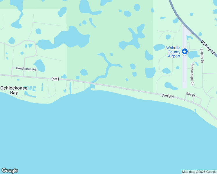 map of restaurants, bars, coffee shops, grocery stores, and more near 2289 Surf Road in Panacea