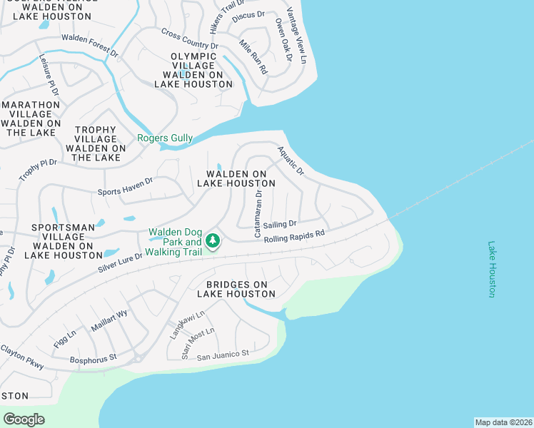 map of restaurants, bars, coffee shops, grocery stores, and more near 18518 Skippers Helm in Humble